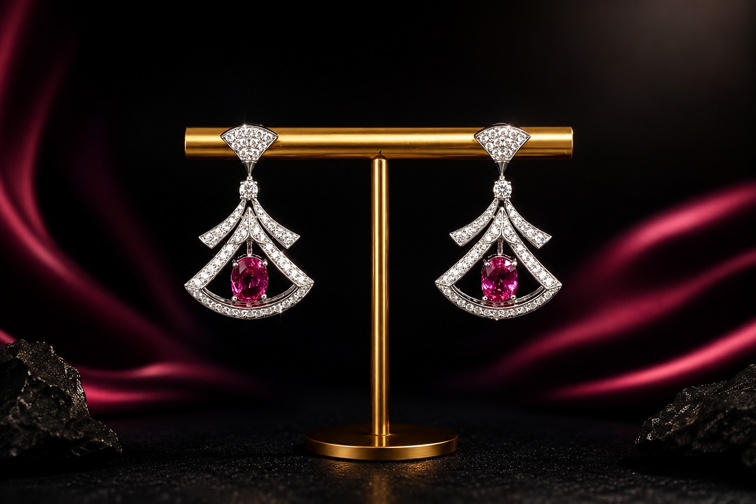 18K White Gold Earrings