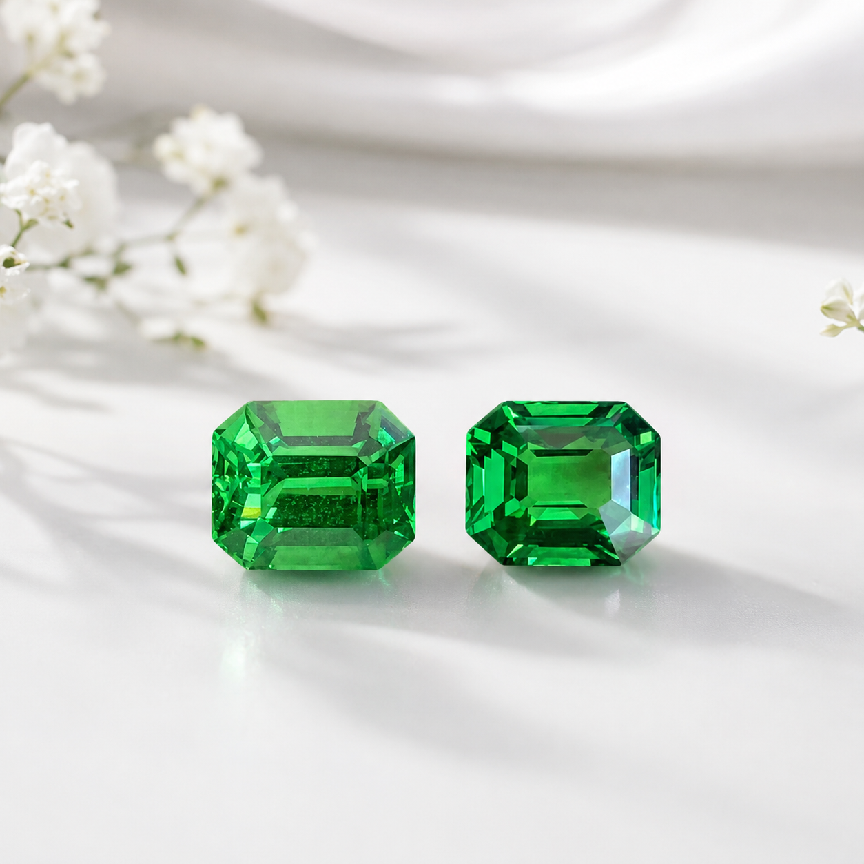 Tsavorite Pair  2.26 Carats