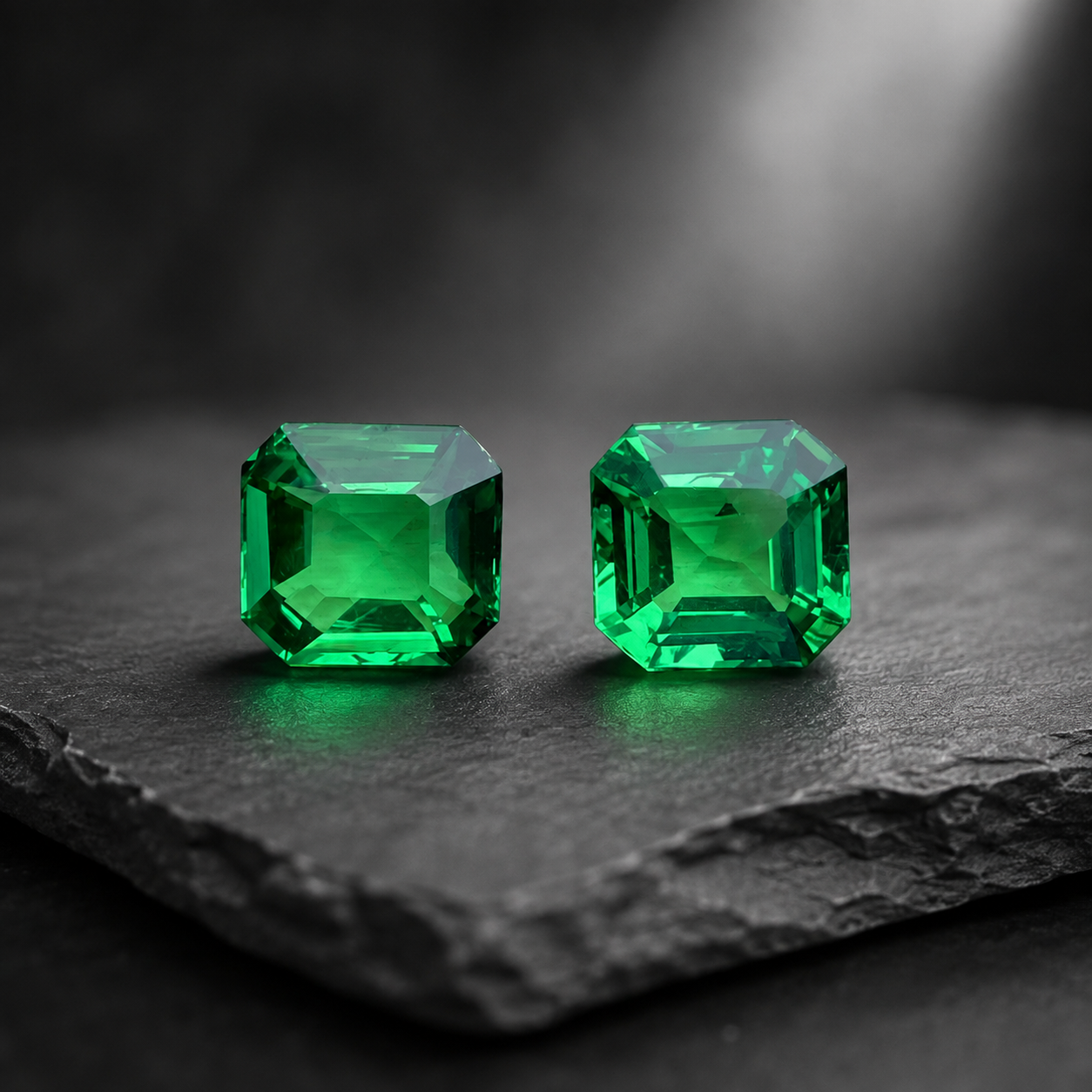 Tsavorite Pair  2.06 Carats